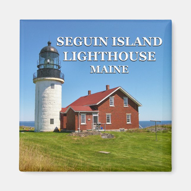 Phare de Seguin Island, Maine Magnet (Devant)