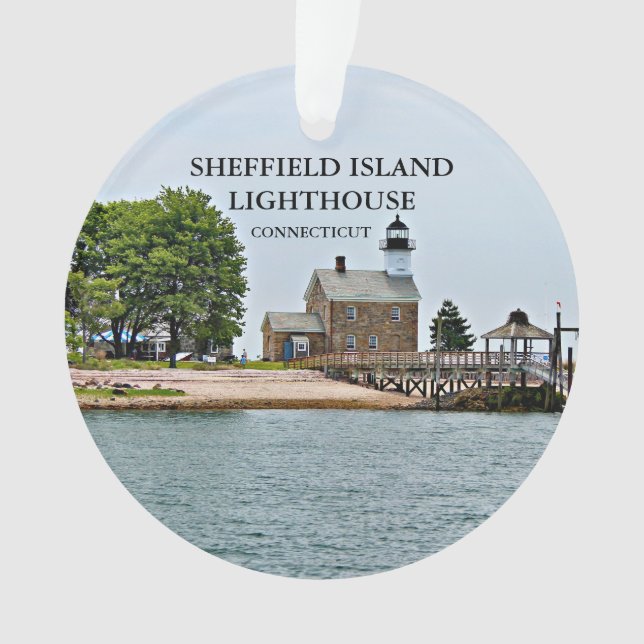 Phare de Sheffield Island, ornement CT (devant)