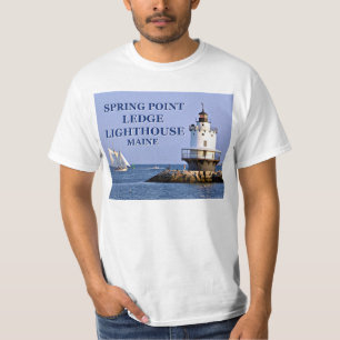 Phare de Spring Point Ledge, T-Shirt du Maine