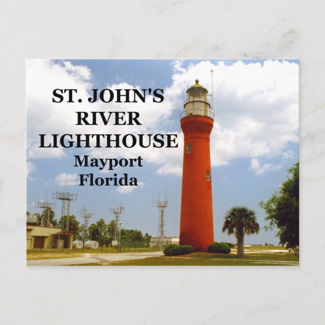 Phare de St. Johns River, Floride Carte postale (Devant)