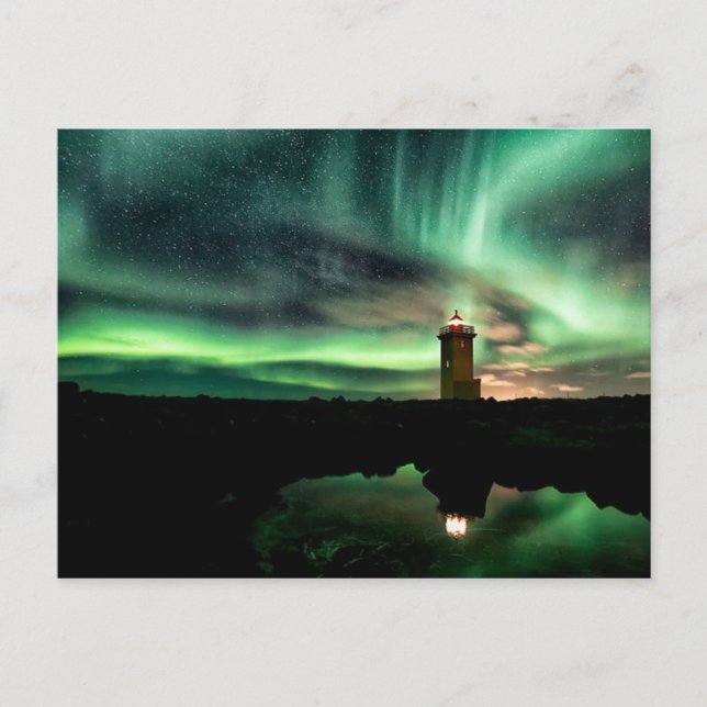 Phare de Stafnesvegur Islande Postkarte (Vorderseite)