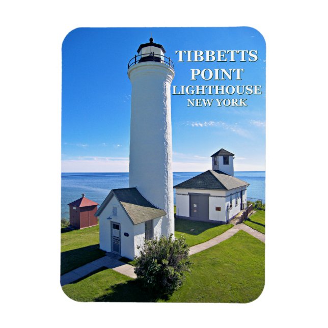 Phare de Tibbetts Point, New York Photo Magnet (Vertical)