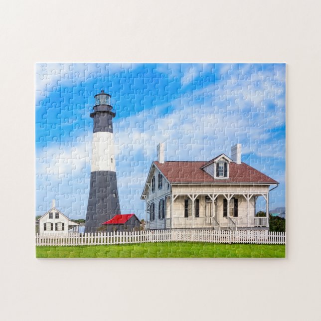 Phare de Tybee Island - Puzzle de la côte de Géorg (Horizontal)