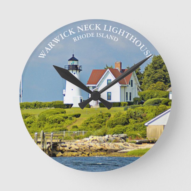 Phare de Warwick Neck, horloge ronde du R.I. (Recto)