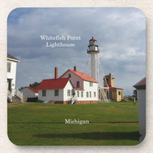 Phare de Whitefish Point 6 dessous de verre en pla