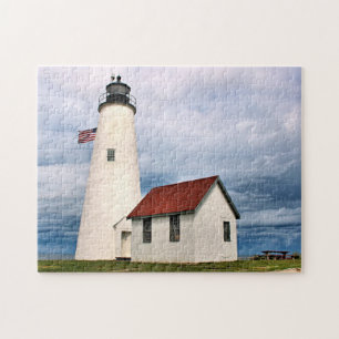 Phare d'île de boulangers, puzzle du Massachusett