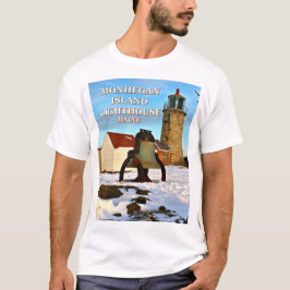 Phare d'île de Monhegan, T-shirt du Maine
