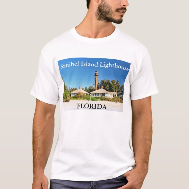 Phare d'île de Sanibel, T-shirt de la Floride (Devant)