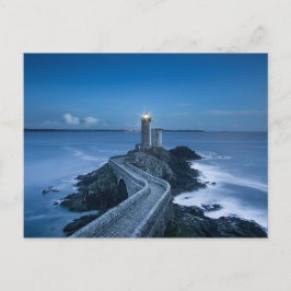 Phare du Petit Minou nuit Finistère Frankreich Postkarte