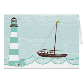 Phare et bateau à voile nautiques toute la voiture