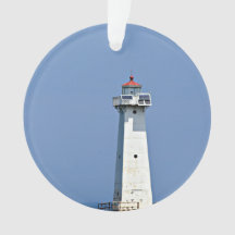 Phare extérieur de Sodus sur un ornement acrylique