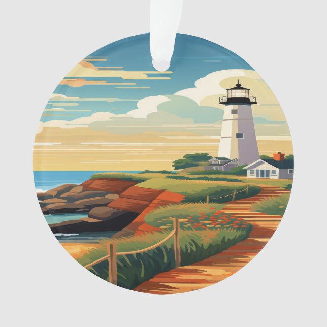 Phare Montauk, Ornament de New York (devant)