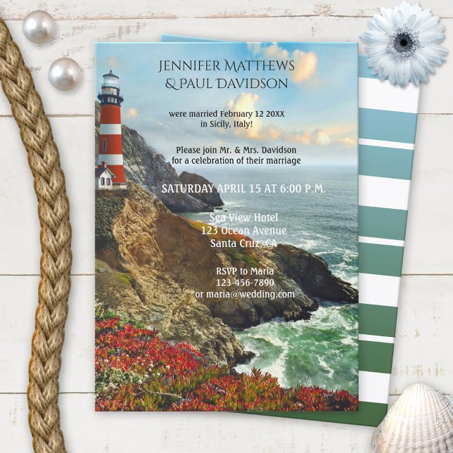Phare Nautique Après Faire-part de mariage (Créateur téléchargé)