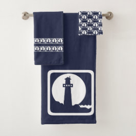 Phare Ocean Blue & white côtier deco