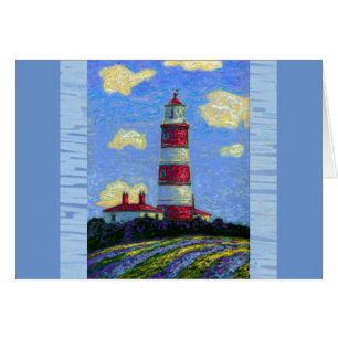 Phare Pastel et champs de lavande