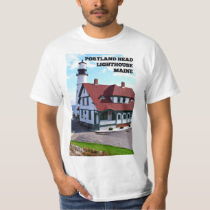 Phare principal de Portland, T-shirt du Maine