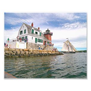 Phare Rockland Breakwater, Maine Imprimer Photo