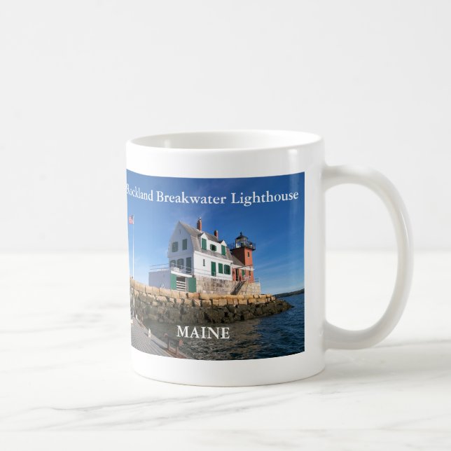 Phare Rockland Breakwater, Maine Mug (Droite)