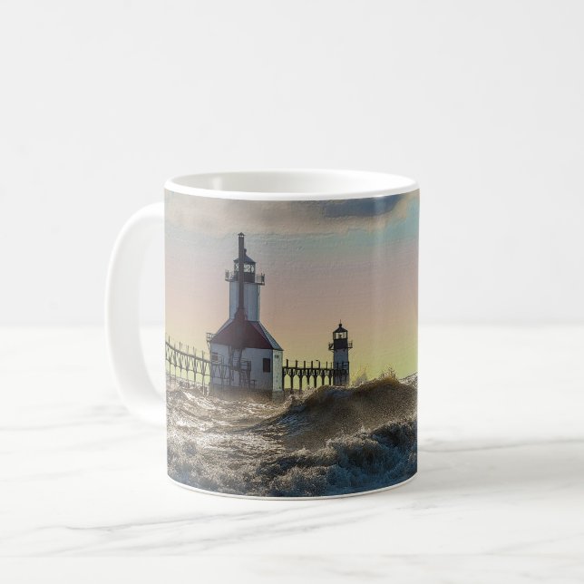 Phare Saint-Joseph Painty Coffee Mug (Devant gauche)