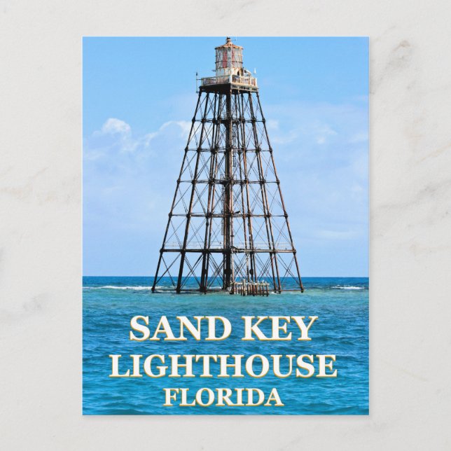 Phare Sand Key, Floride Carte Postale (Devant)