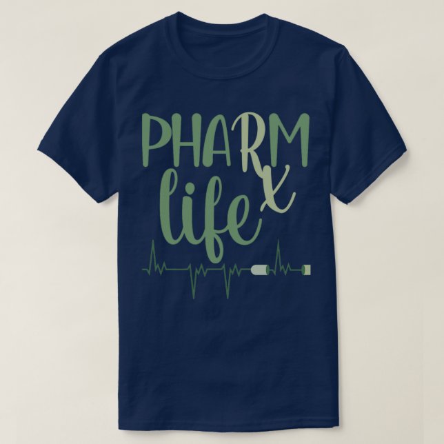 Pharma Leben Apotheker Leben Rx Leben T-Shirt (Design vorne)