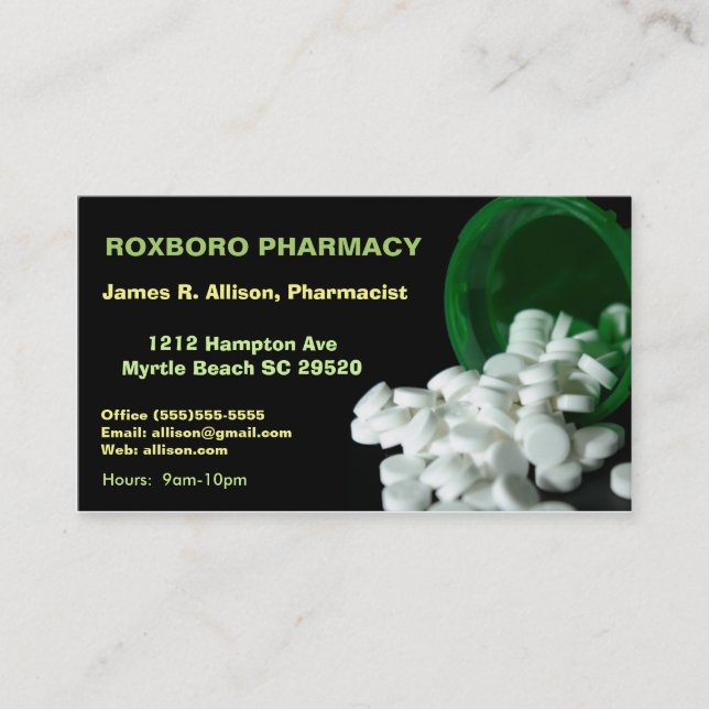Pharmacie Meds Carte de visite (Devant)