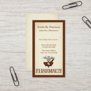 Pharmacien Carte de visite