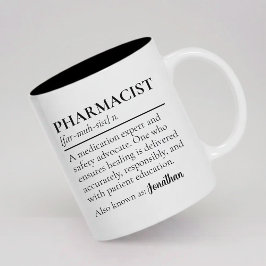 Pharmacist Definition Mug Custom Gift for Graduate Zweifarbige Tasse