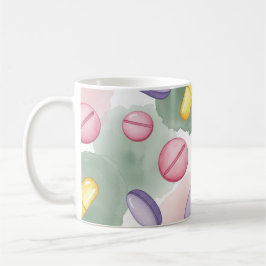 Pharmacist Grey Background Purple Pills Kaffeetasse