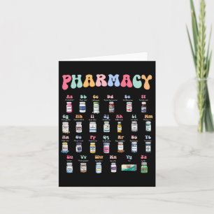 Pharmacy Alphabet Doktor der Pharmacy Tech Medicin Karte