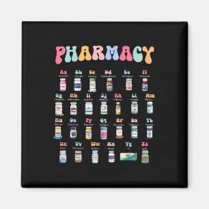 Pharmacy Alphabet Doktor der Pharmacy Tech Medicin Magnet