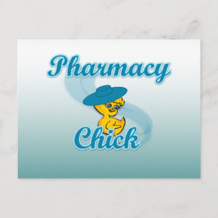 Pharmacy Chick #3 Postkarte