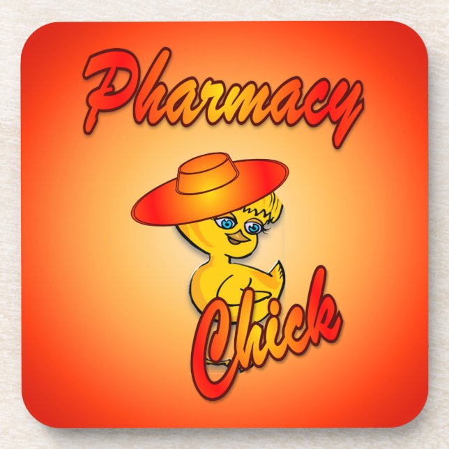 Pharmacy Chick #5 Getränkeuntersetzer (Vorderseite)