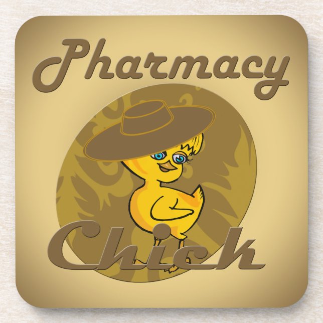 Pharmacy Chick #6 Getränkeuntersetzer (Vorderseite)