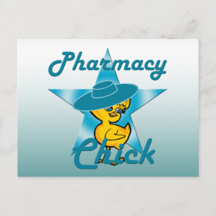 Pharmacy Chick #7 Postkarte