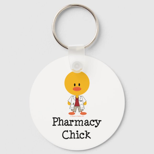 Pharmacy Chick Keychain Schlüsselanhänger (Vorderseite)