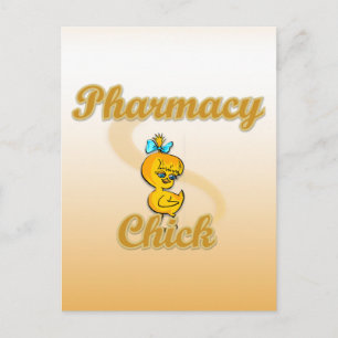 Pharmacy Chick Postkarte