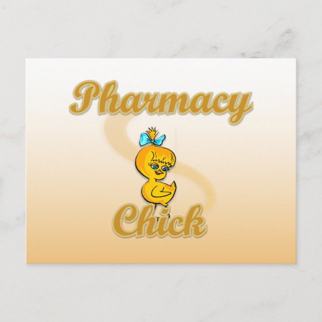 Pharmacy Chick Postkarte (Vorderseite)