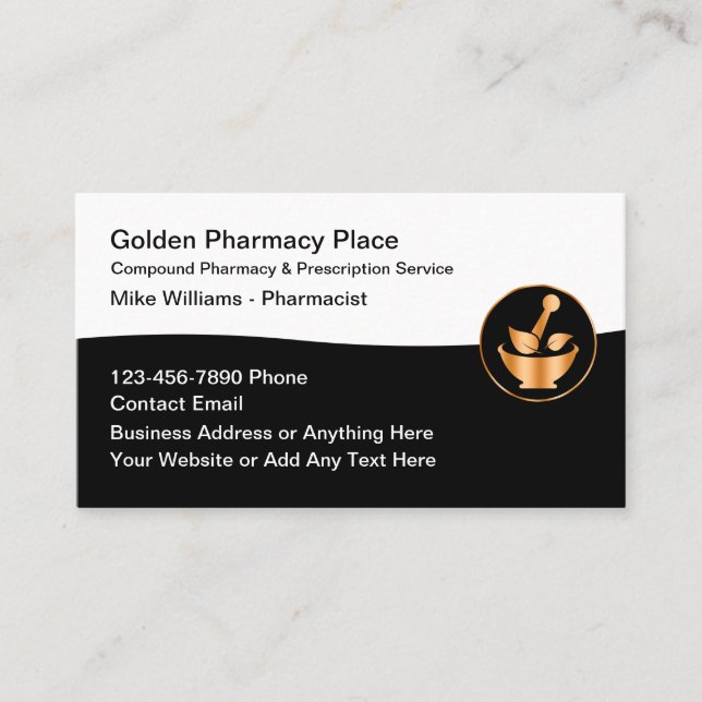Pharmacy Classy Pharmacy Pharmist Cartes de visite (Devant)