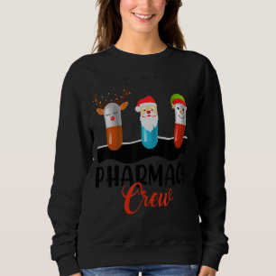 Pharmacy Crew Weihnachten Niedliche Tabletten Sweatshirt