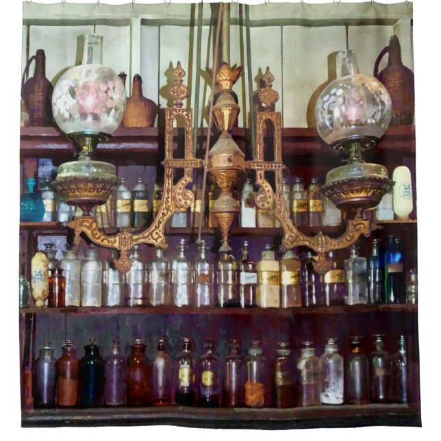 Pharmacy des 19. Jahrhunderts Duschvorhang (Vorderseite)