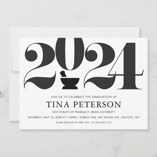 Pharmacy Graduation Party Einladung (Vorderseite)