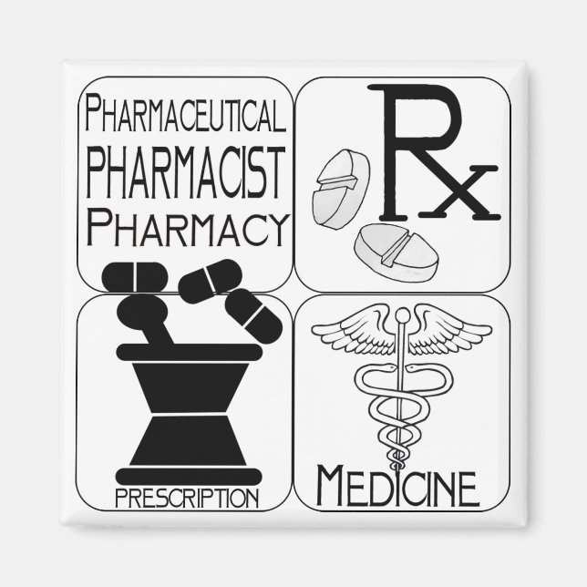 Pharmacy Pharmacist LOGO Magnet (Vorne)