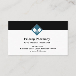 Pharmacy Pharmacist Retail Business Cards Visitenkarte