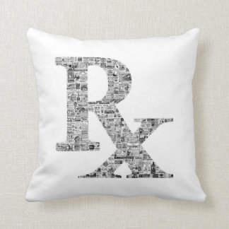 Pharmacy Rx Apothecary Mortar und Pestle Icon Kissen