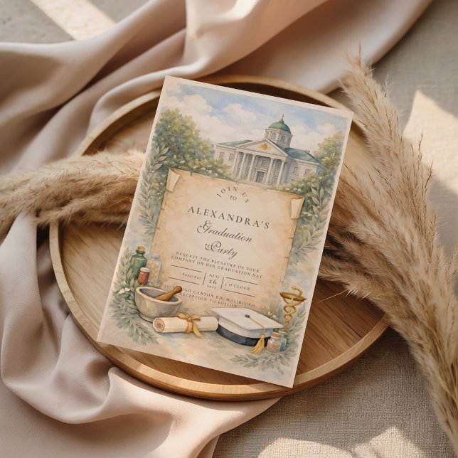 Pharmacy School Graduation Celebration Einladung (Von Creator hochgeladen)