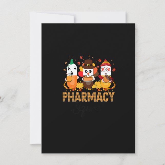Pharmacy Squad Apothekerin Pumkin Saison Herbst Da Einladung (Vorderseite)