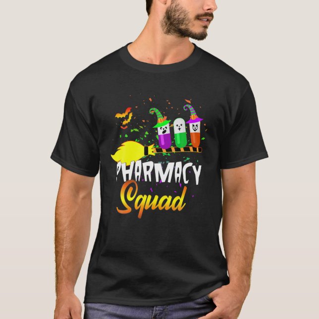 Pharmacy Squad Funny Halloween Souvenirs T-Shirt (Vorderseite)