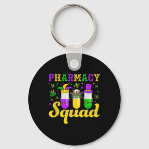 Pharmacy Squad Mardi Gras Apotheker Schlüsselanhänger