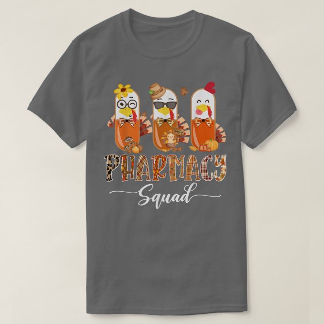 Pharmacy Squad Niedlich Turkey Pills T-Shirt (Design vorne)